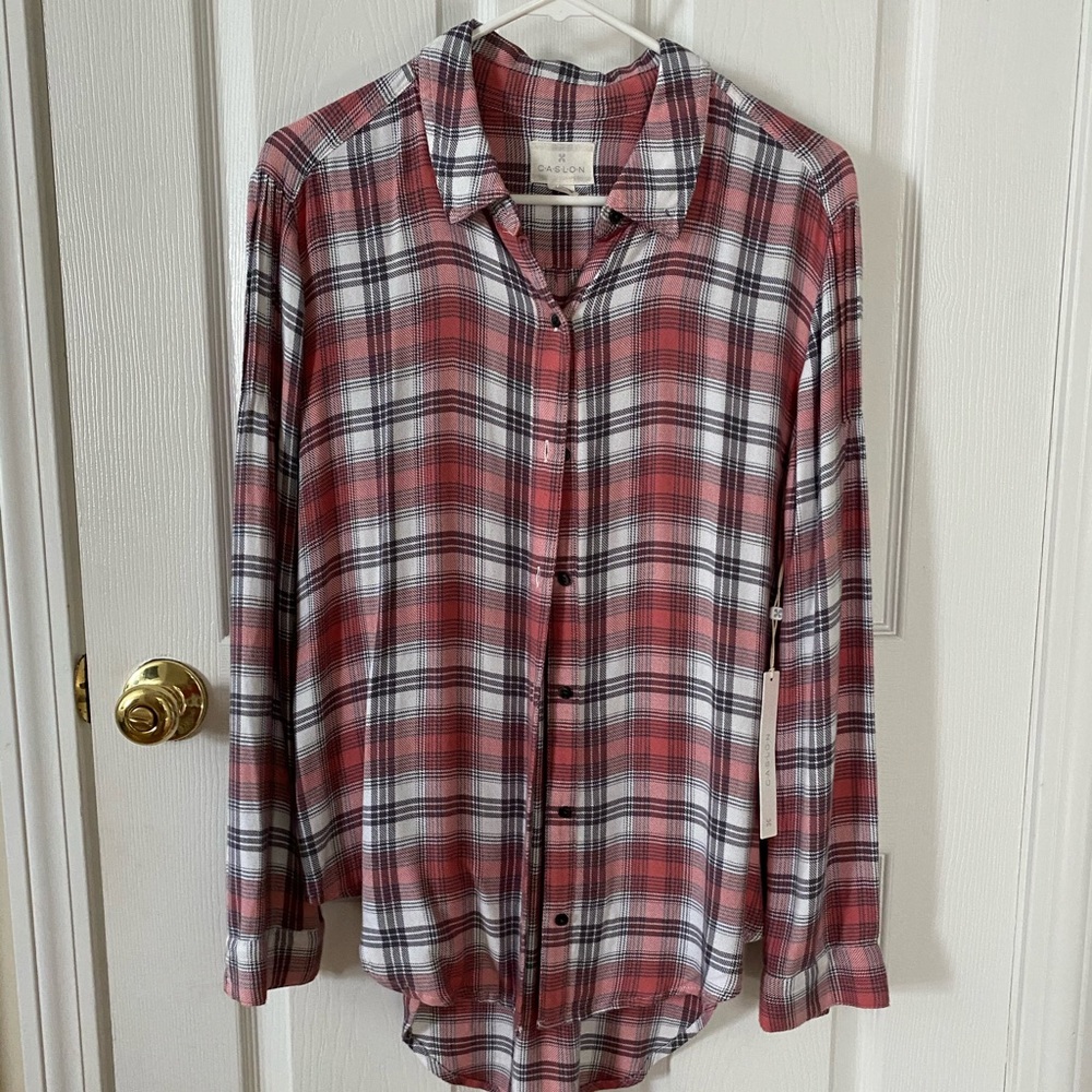 Caslon plaid shirt